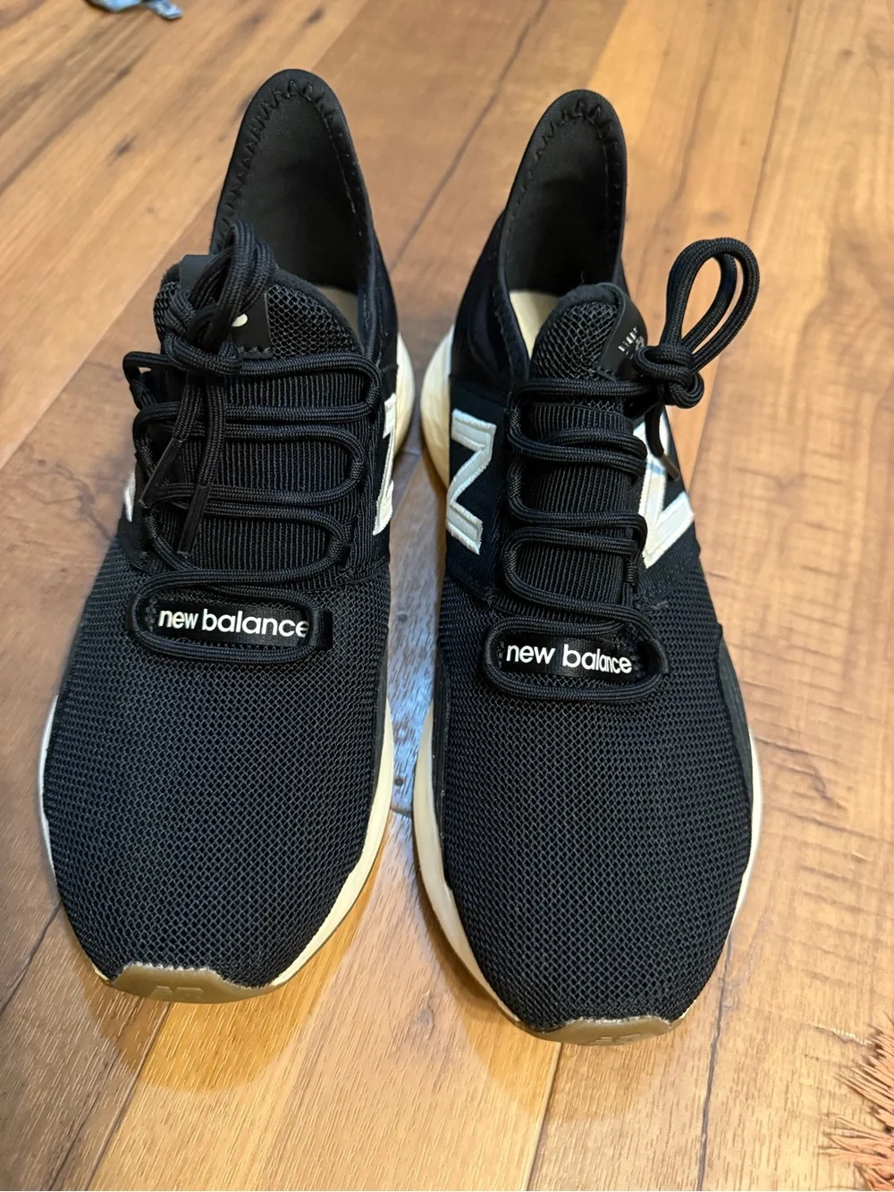 New Balance Black Sneakers with White N Logo